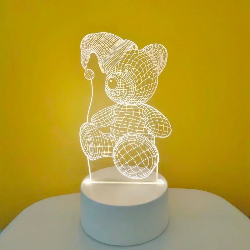 Heart-shaped LED night light