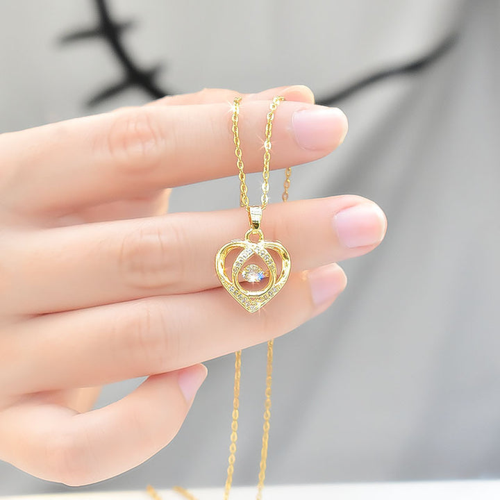 Heart-shaped necklace fashion jewelry women