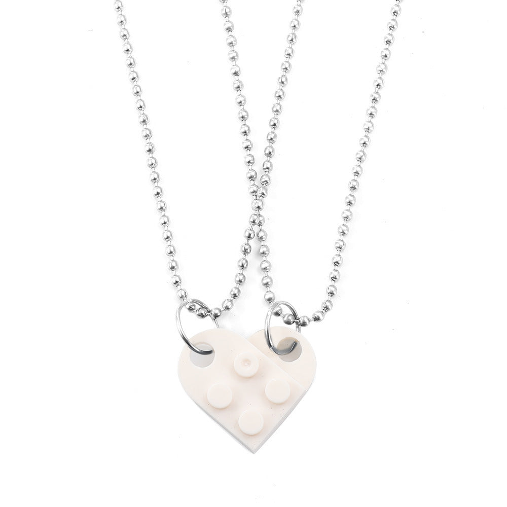 Heart Acrylic Necklace Valentines