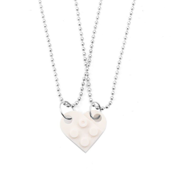 Heart Acrylic Necklace Valentines