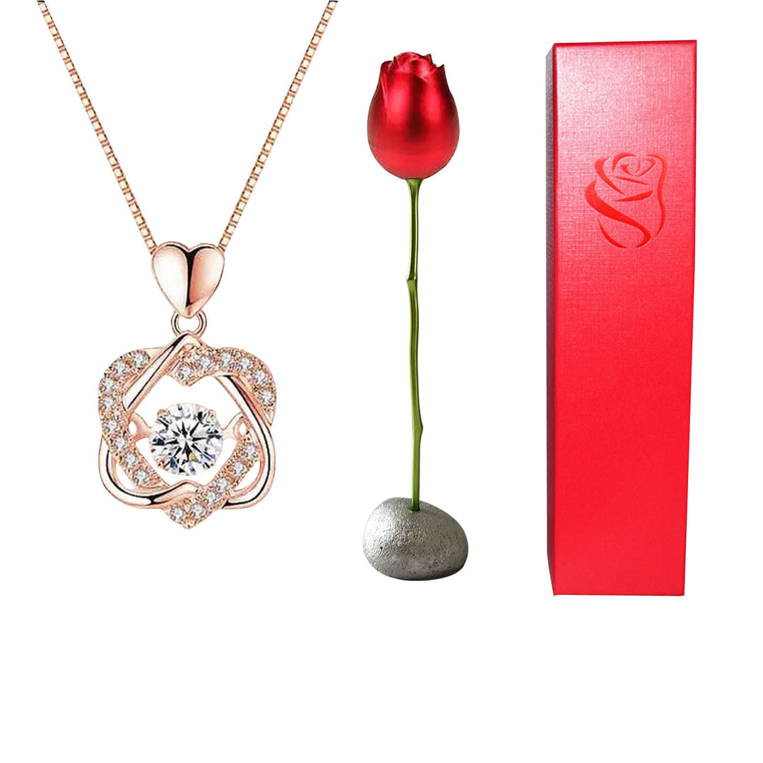 Heart Crystal Diamond Pendant