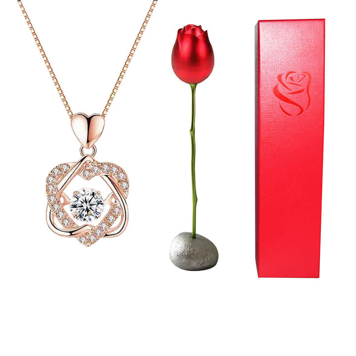 Heart Crystal Diamond Pendant