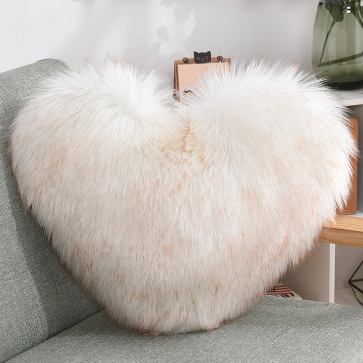 Heart Fluffy Pillowcase Cover