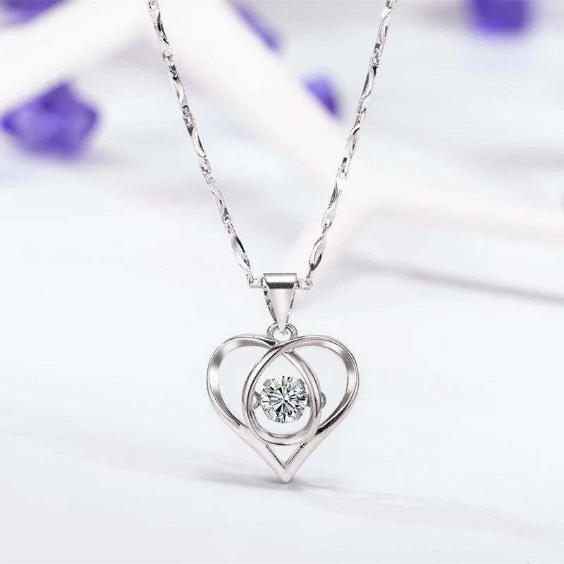 Heart Necklace Gift Women