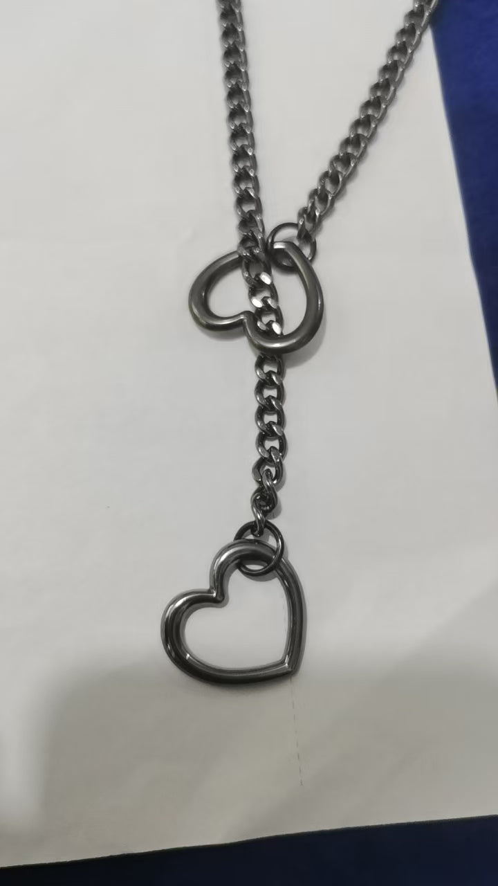 Heart Necklace Heavy Ring