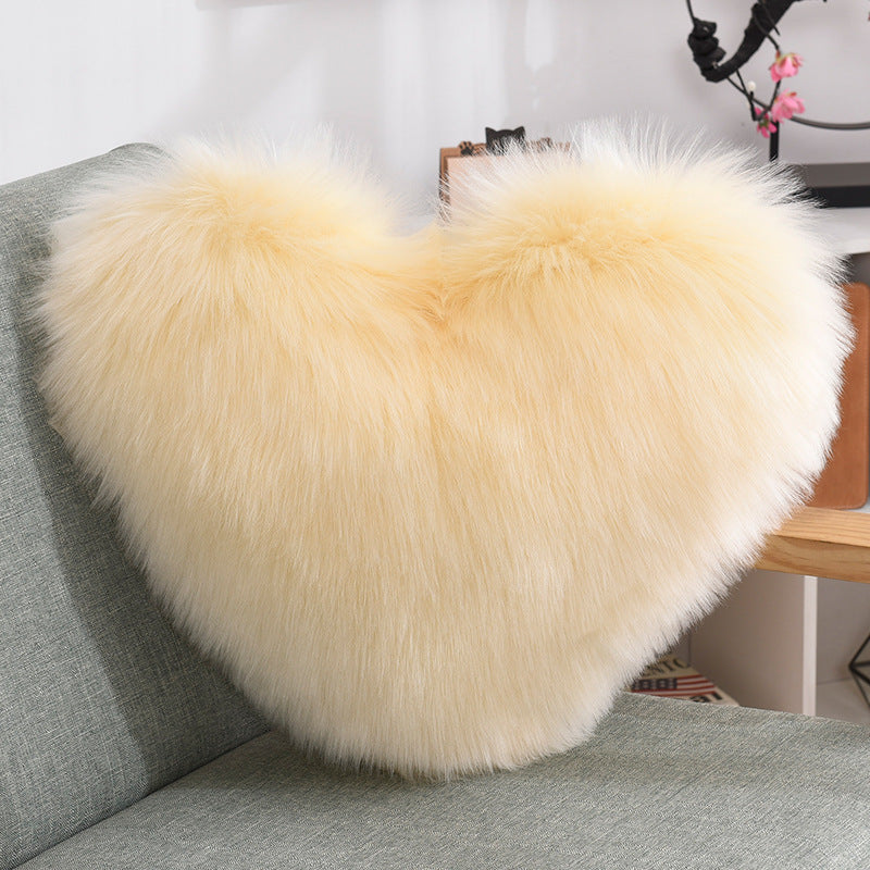 Heart Plush Throw Pillow