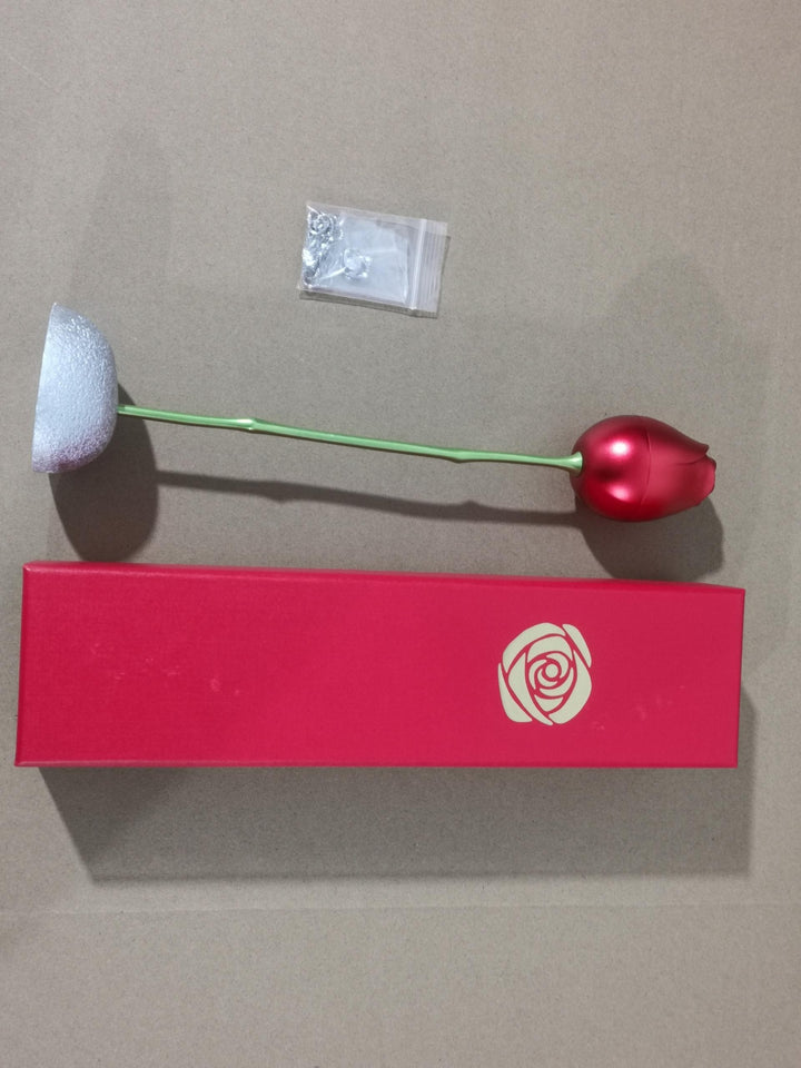 Heart Rose Head Necklace