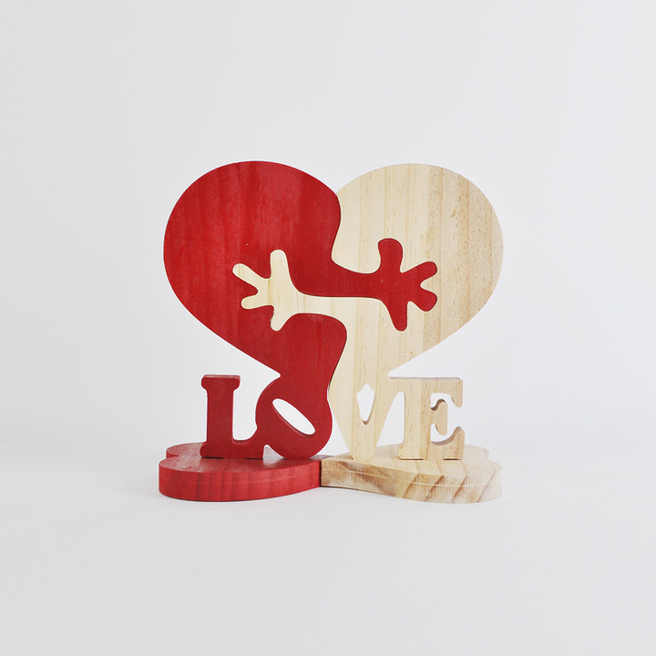 Heart wooden decoration for Valentine’s