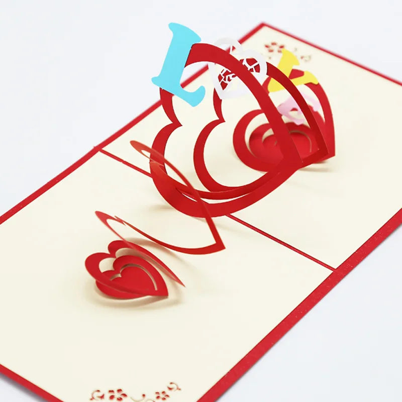 Heartwarming 3D pop-up greeting card