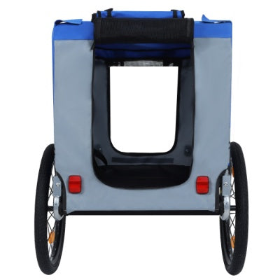 Heavy-duty dog trailer for bikes with large capacity