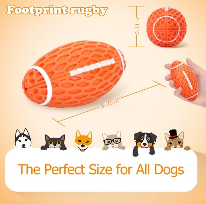 Heavy-duty rubber dog toy