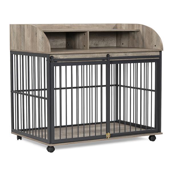 Heavy duty dog crate for home use