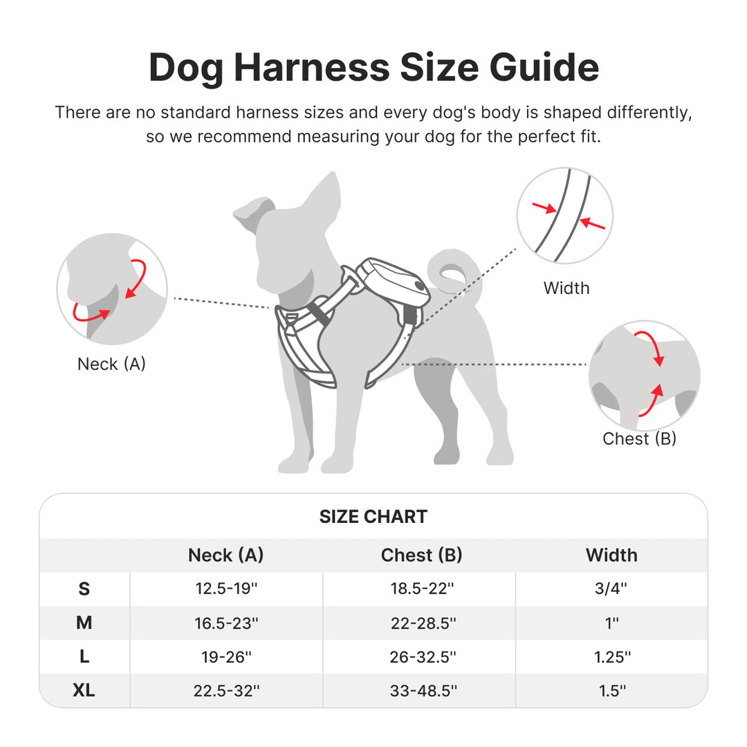 Heavy duty dog harness with pouches