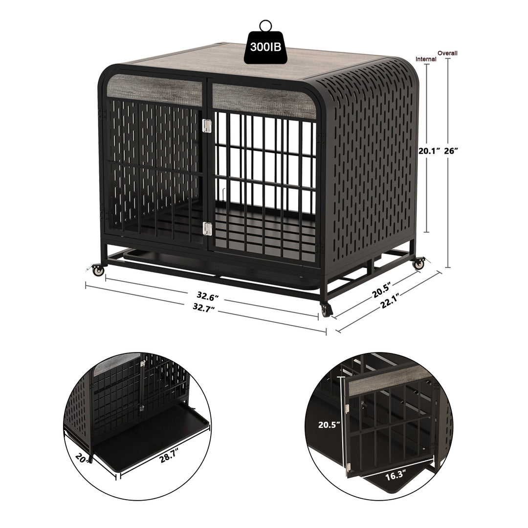Heavy duty indoor pet crate design