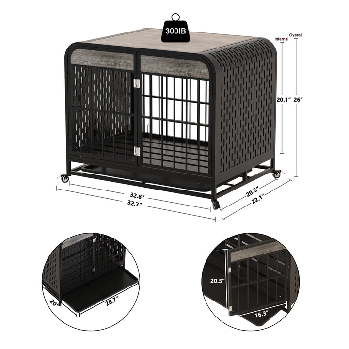 Heavy duty indoor pet crate design