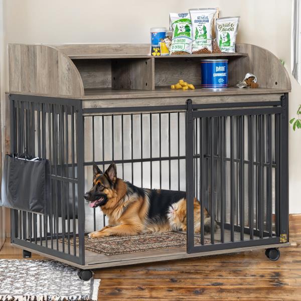 Heavy duty large dog cage furniture