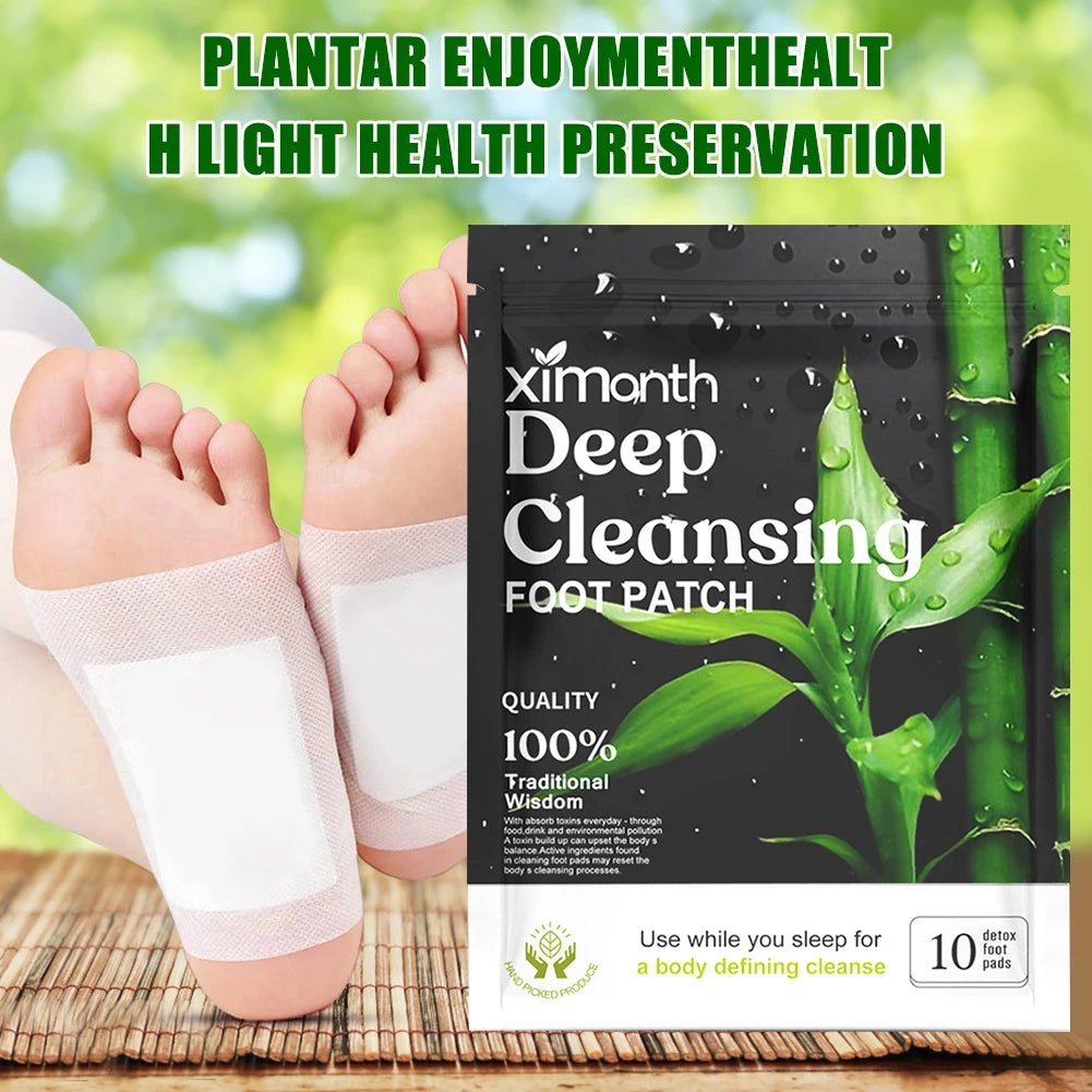 Herbal foot patches for stress relief
