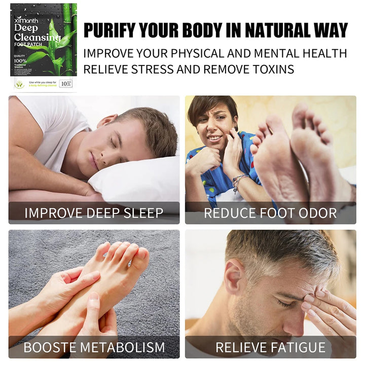 Herbal wellness foot patches for detox