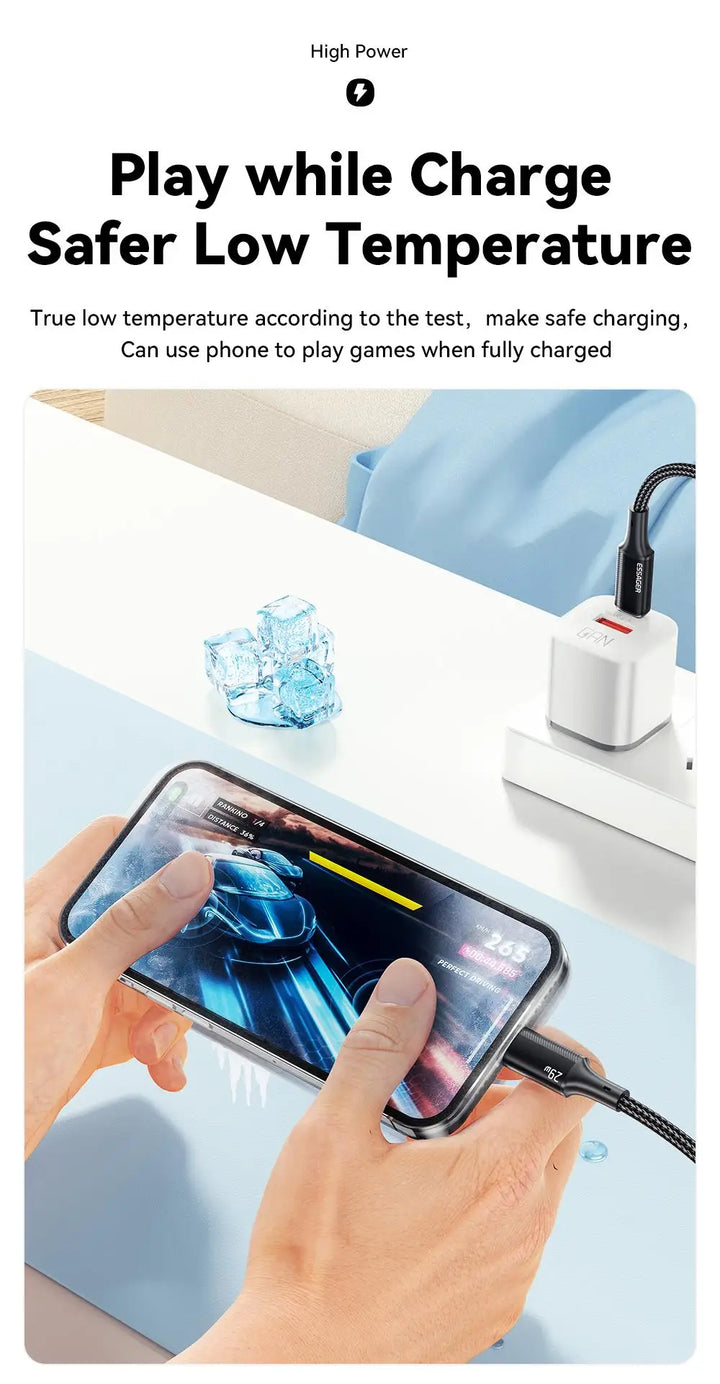 High-Speed Charging Cable for iPhone 8–14

