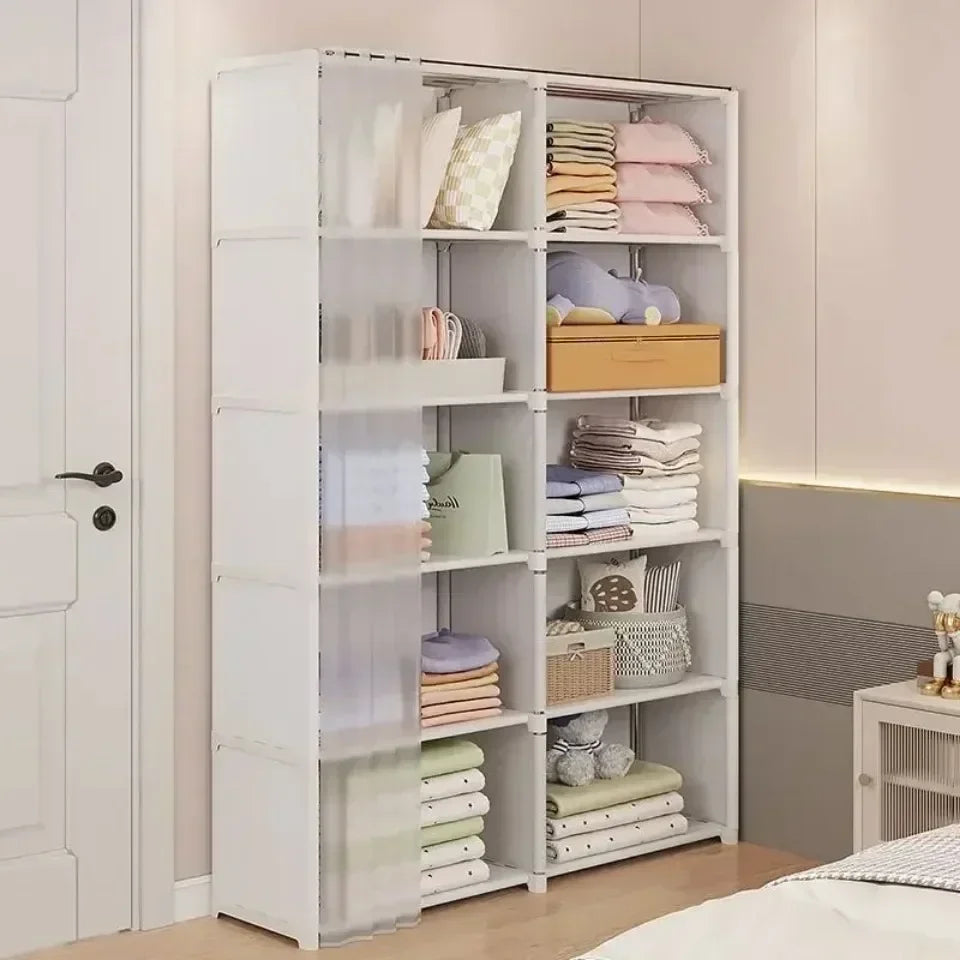 High Capacity Partition Closet Organizer