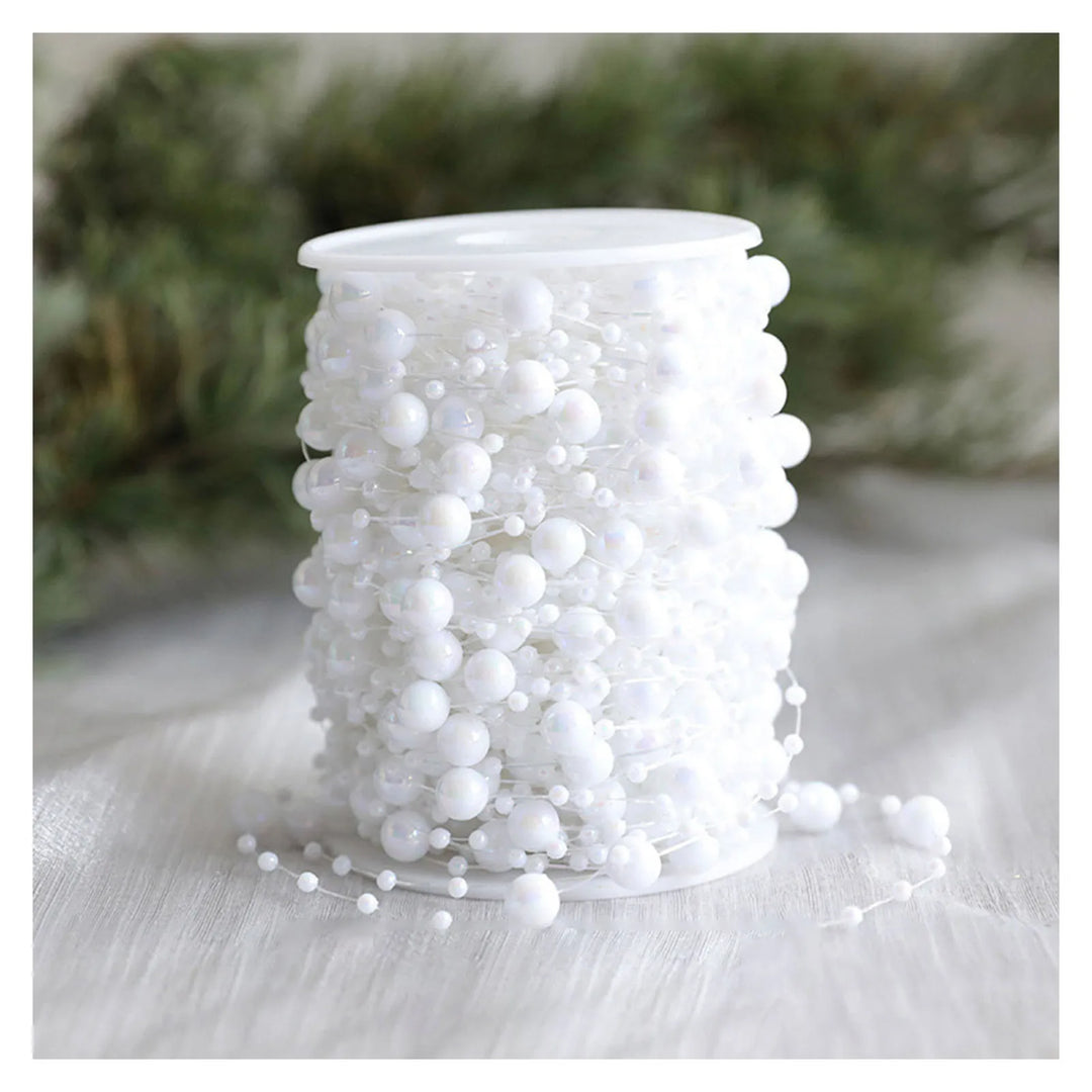 Holiday-themed artificial plastic beads trim