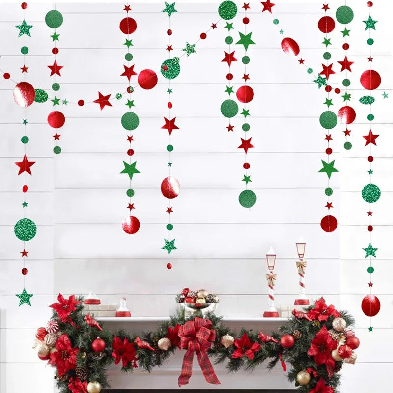 Holiday-themed paper banner for home