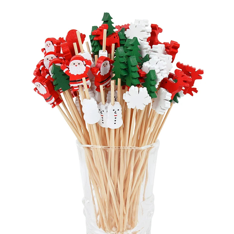 Holiday food skewers for parties