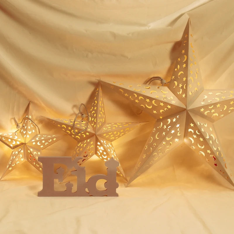 Hollow star pendant for festive homes