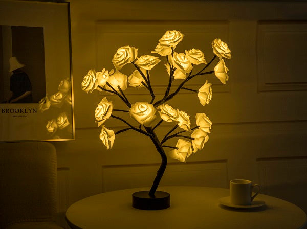Home Decor Rose Lamp