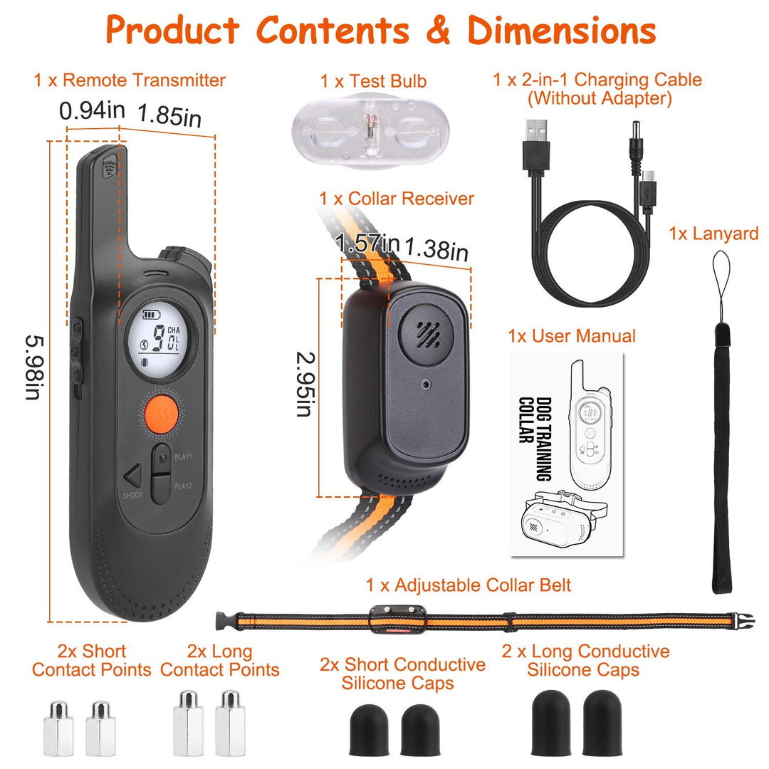 IP65 waterproof rechargeable dog trainer