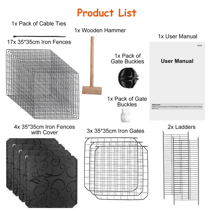 Indoor cage for kittens and puppies