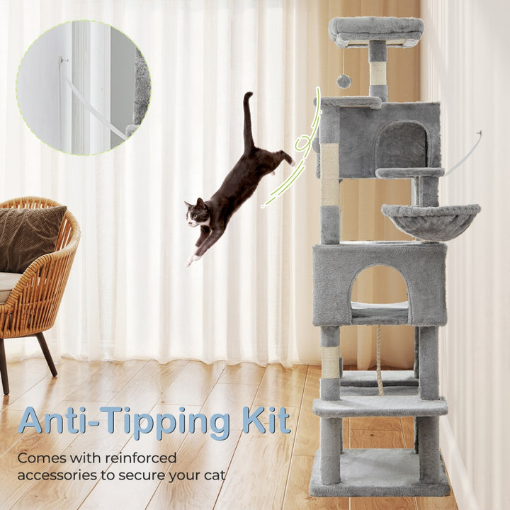 Indoor cat house play tower