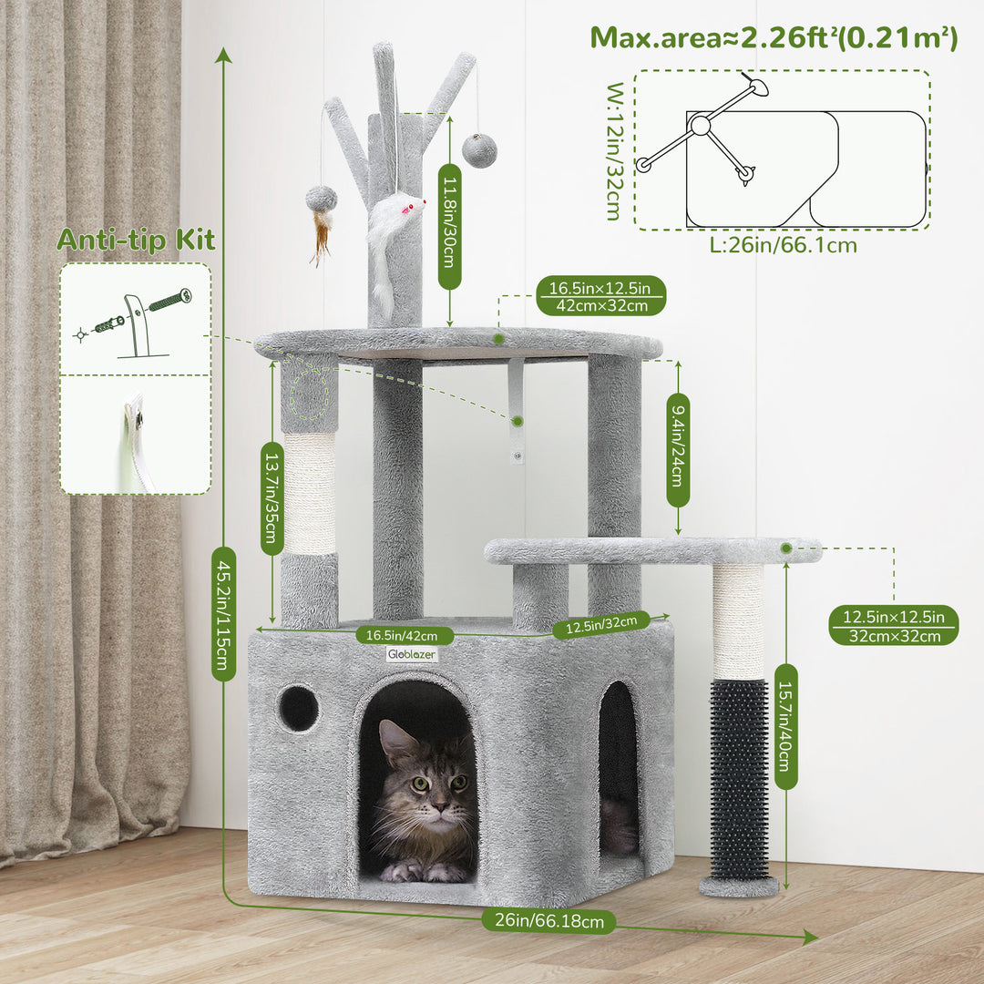 Indoor cat tower 44 inch