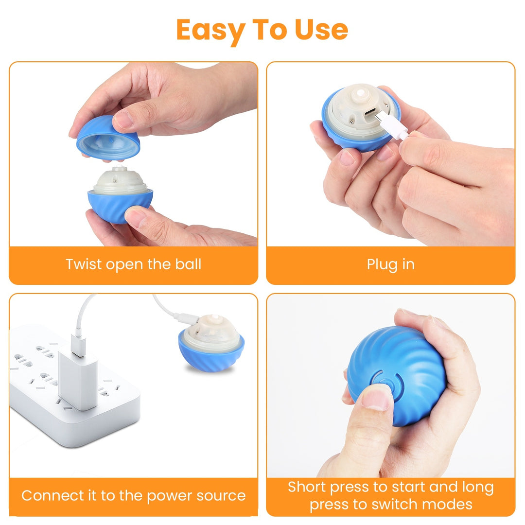 Indoor cats rolling mouse toy