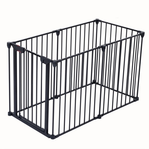 Indoor metal safety fence for stairs