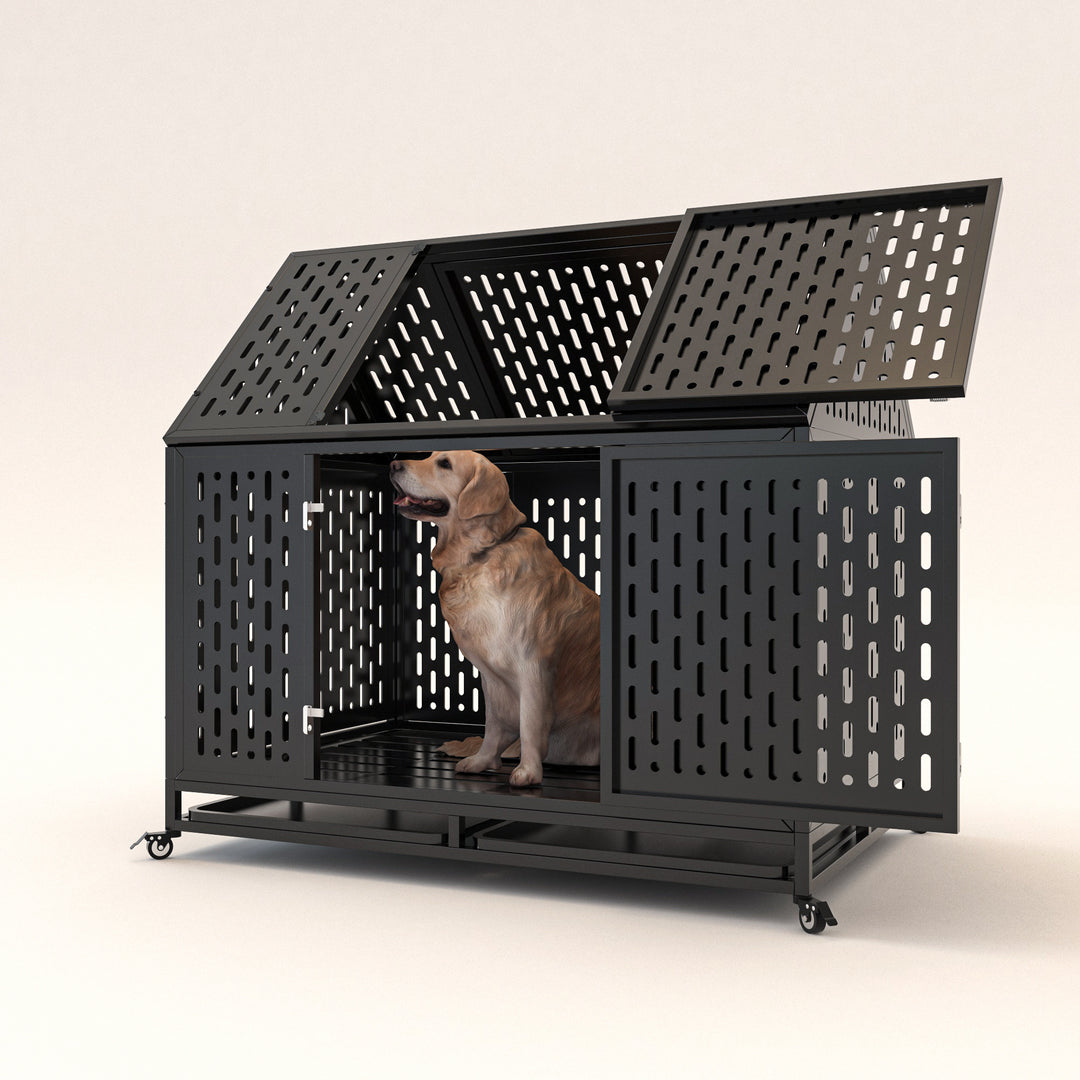 Indoor outdoor 45 inch dog crate