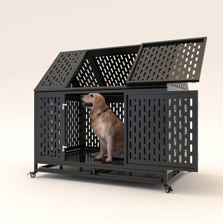 Indoor outdoor 45 inch dog crate