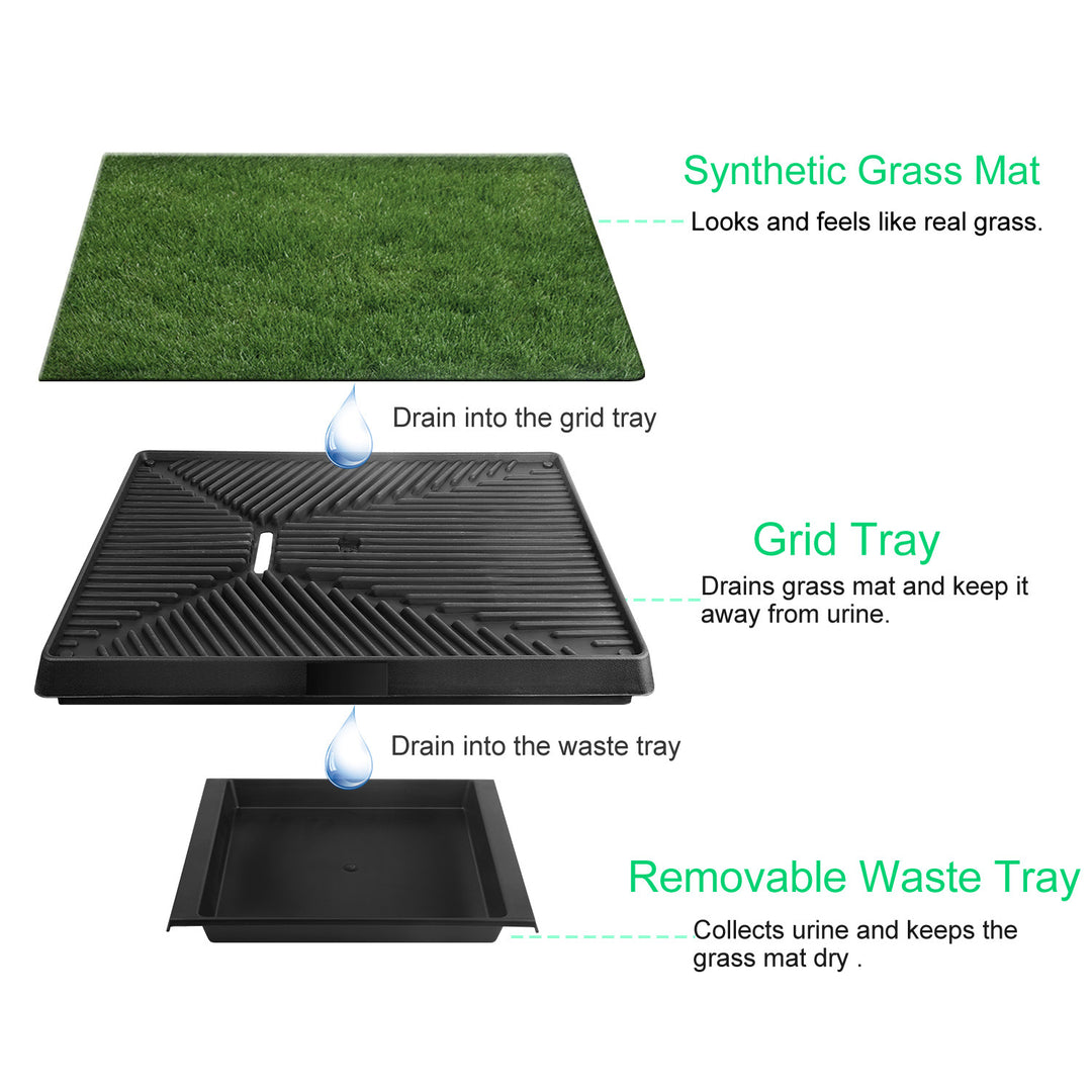 Indoor outdoor pet grass pad