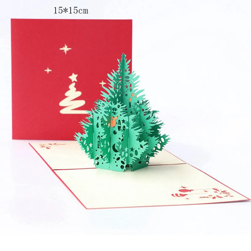 Interactive 3D pop-up celebration card