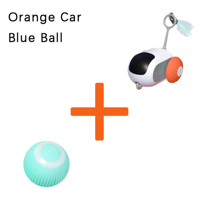 Interactive Cat Ball and Car Toy