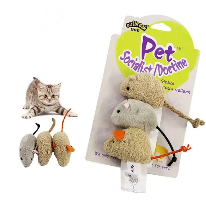 Interactive Cat Mouse Scratch Toy