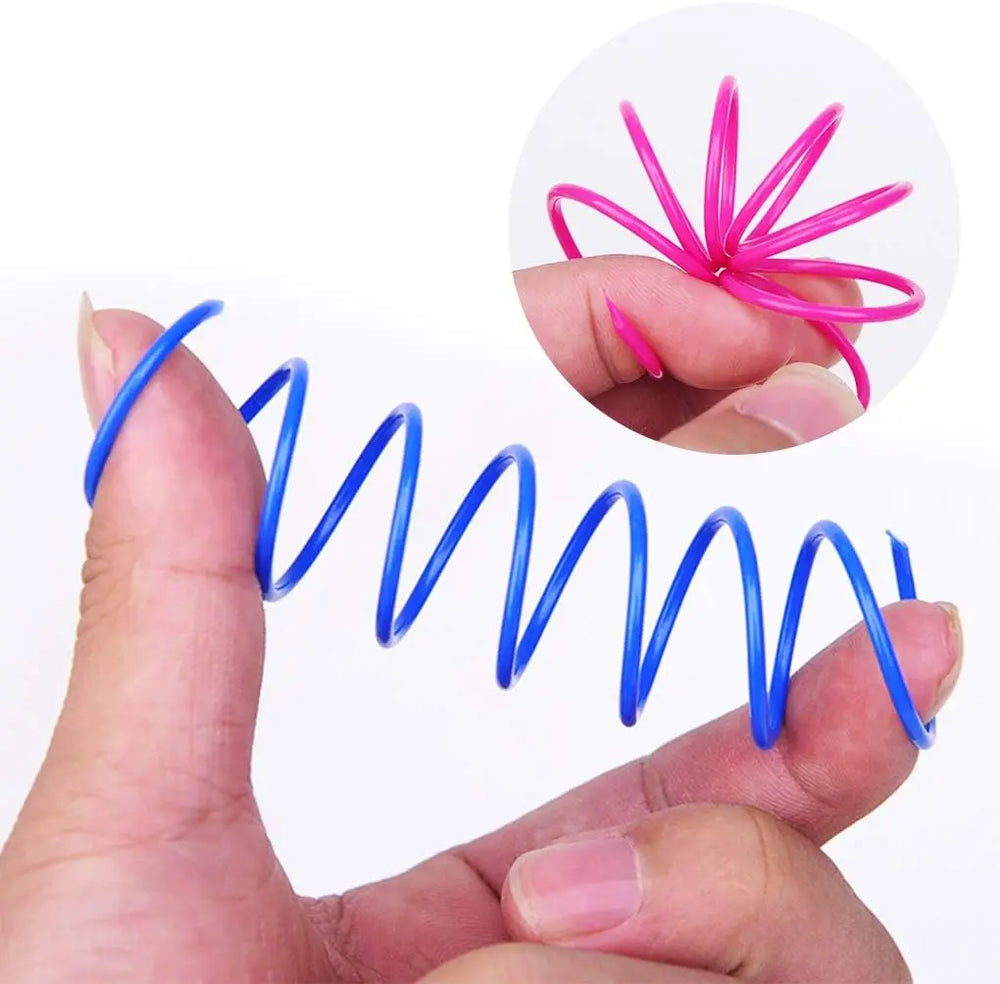 Interactive Cat Spiral Coil Toy
