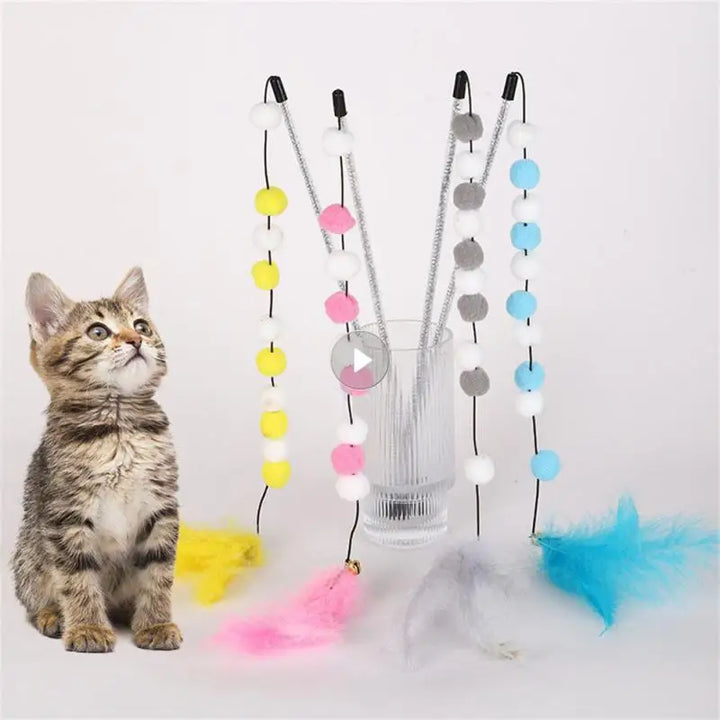 Interactive Cat Teaser Rod