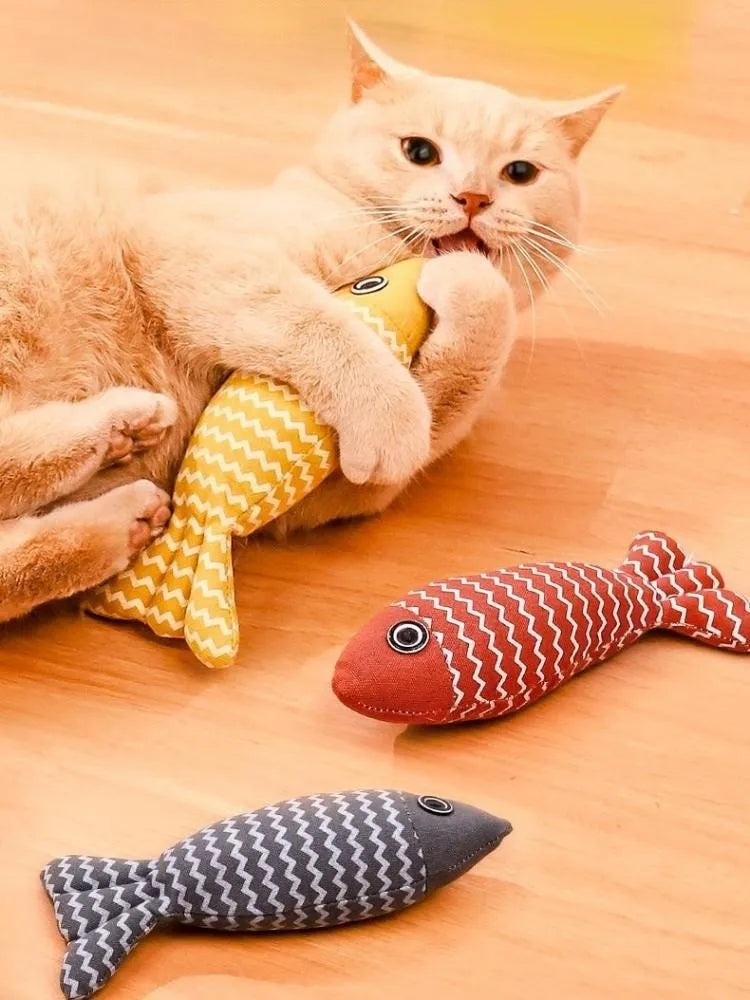 Interactive Catnip Plush Toy for Cats
