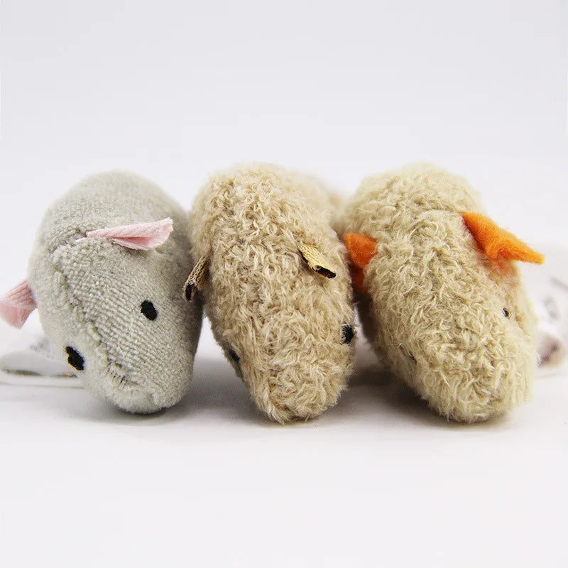 Interactive Plush Mouse Toy for Cats