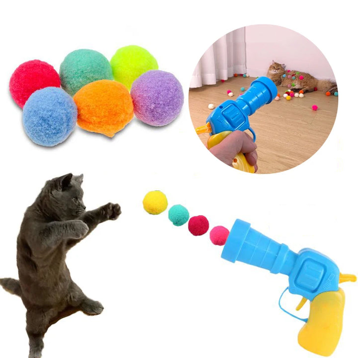 Interactive Shooting Gun Cat Toy