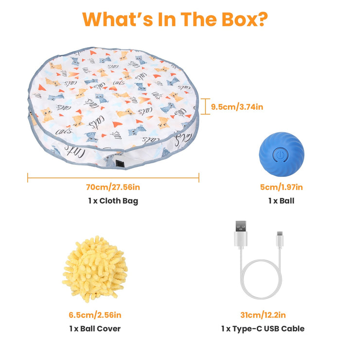 Interactive hide and seek cat toy