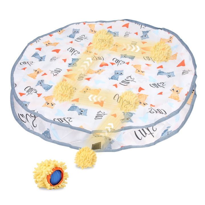 Interactive rechargeable cat ball toy