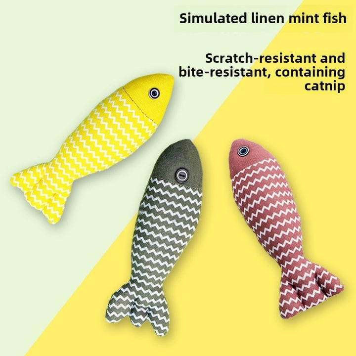 KLD The Shop plush fish toy for cats of all ages