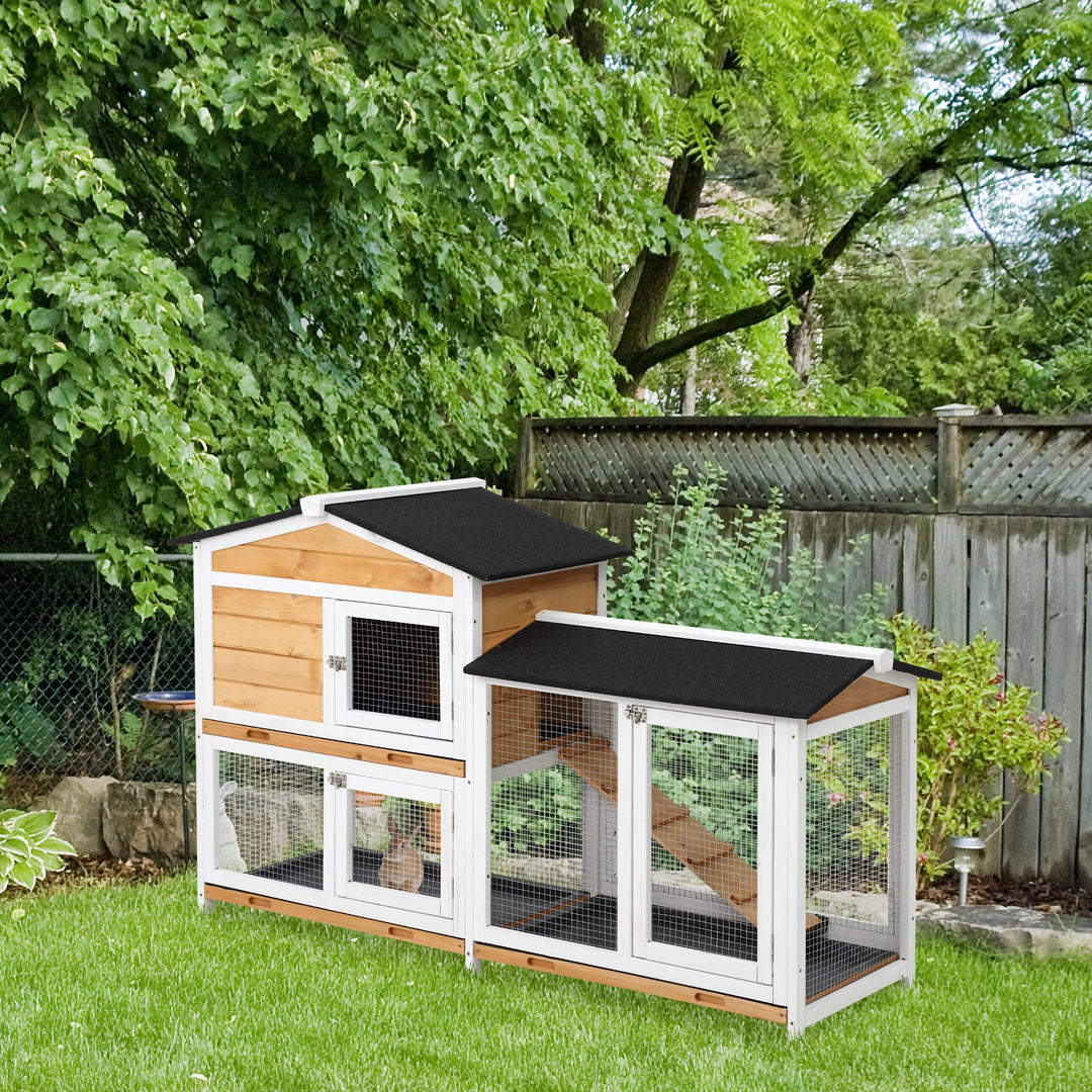 KLD The Shop two-level rabbit hutch
